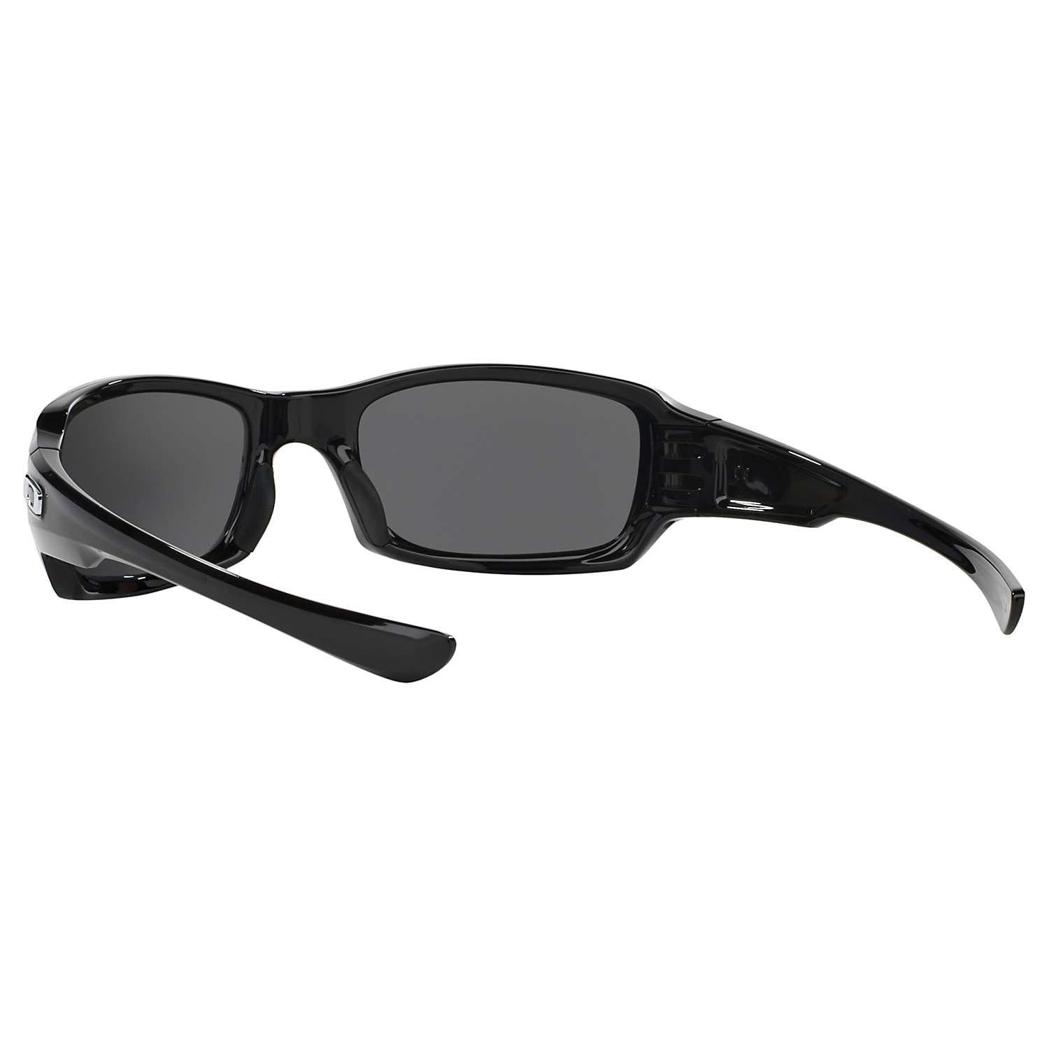 Buy Oakley OO9238 Fives Squared™ Polarised Rectangular Sunglasses, Polished Black/Black Iridium Online at johnlewis.com