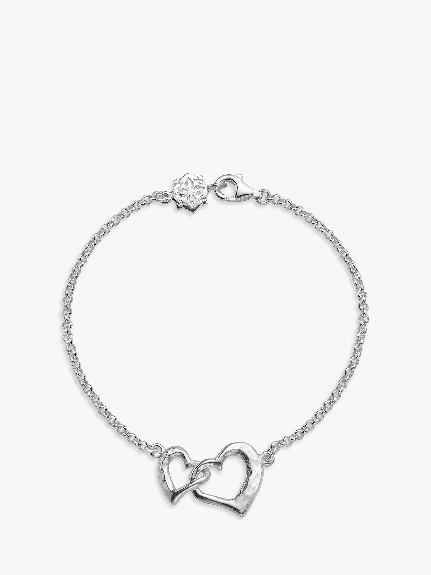 Buy Dower & Hall Entwined Love Hearts Bracelet Online at johnlewis.com