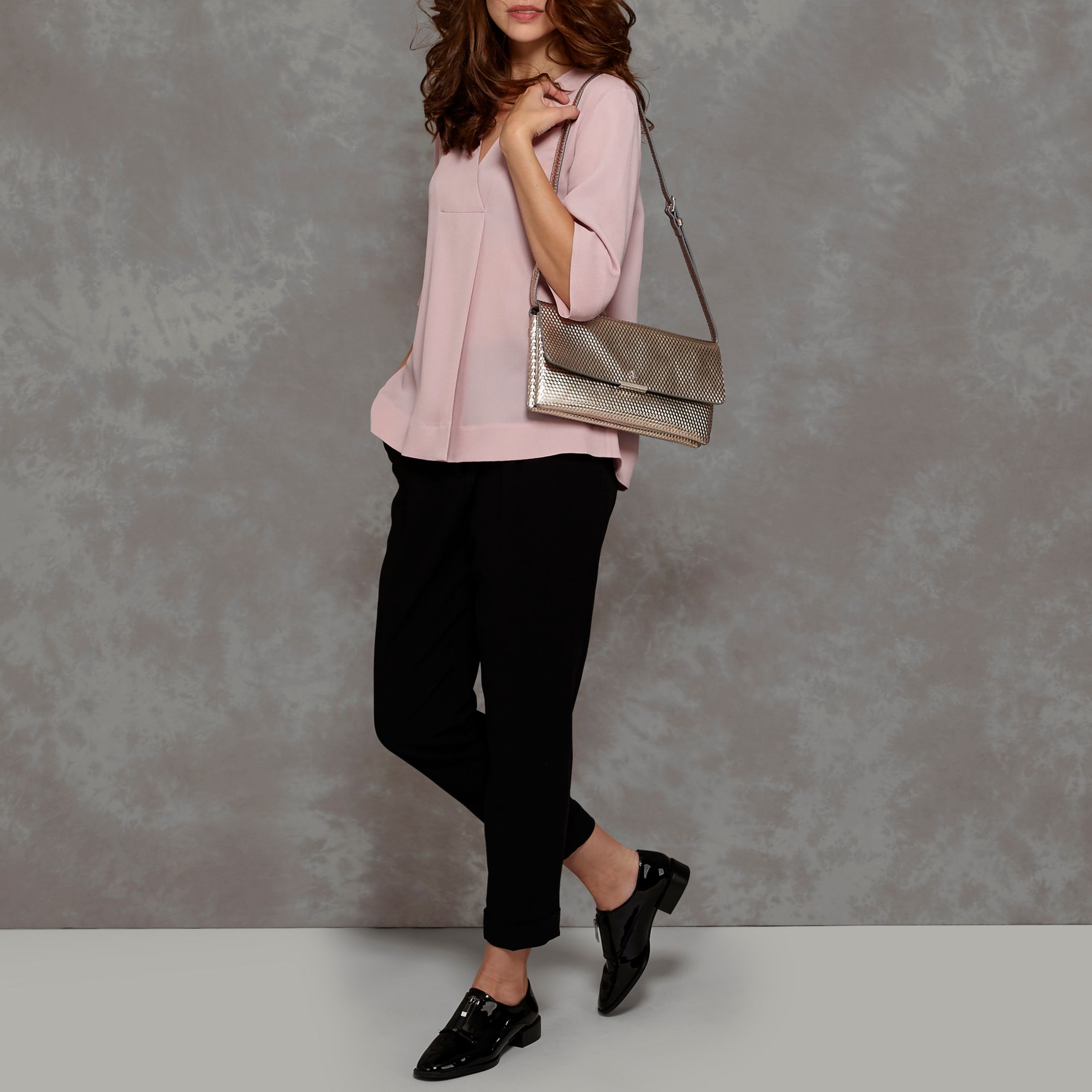 Modalu Anna Leather Clutch Bag