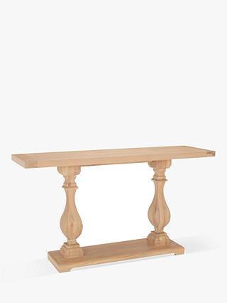John Lewis & Partners Wickham Pedestal Console Table, Oak