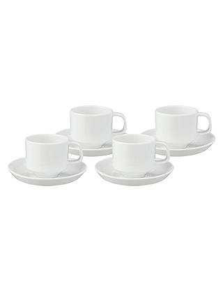 Design Project by John Lewis No.098 Espresso Cup & Saucer, Set of 4