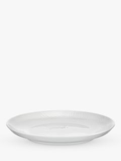 Design Project by John Lewis Porcelain Coupe Tea Plate, 17cm, White
