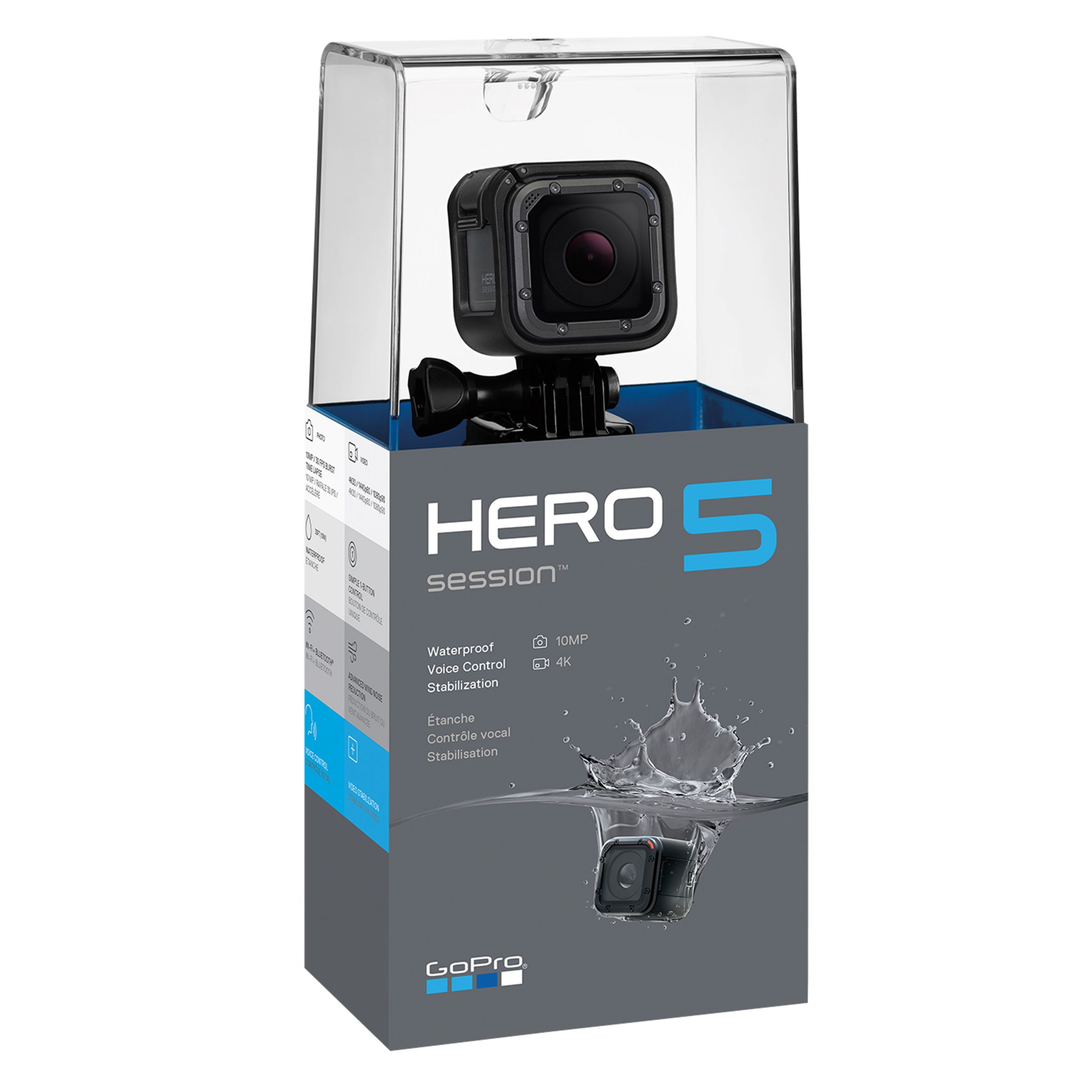 GoPro HERO5 Session Camcorder, 4K Ultra HD, 10MP, Wi-Fi, Waterproof