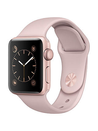 Apple Watch Series 1, 38mm Rose Gold Aluminium Case with Sport Band, Pink Sand