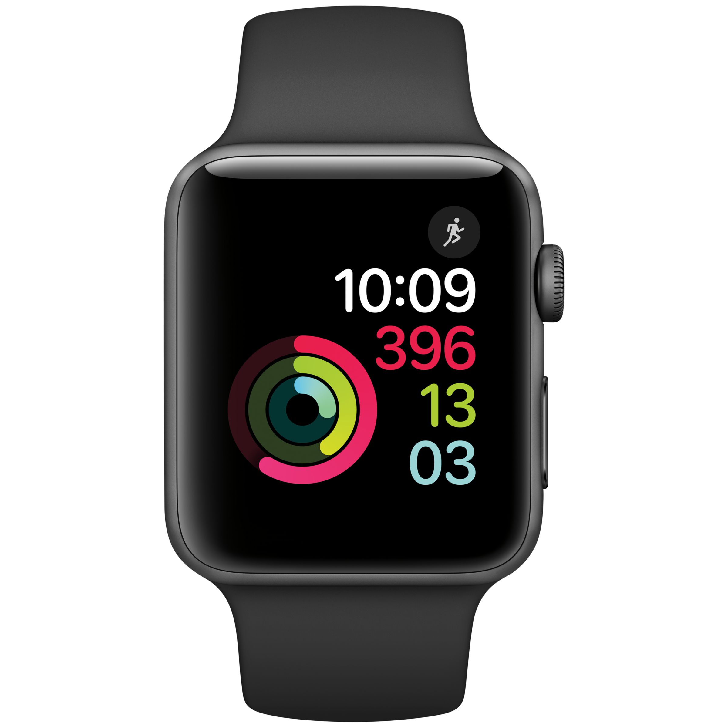 Apple Watch Series 2, 42mm Space Grey Aluminium Case with Sport
