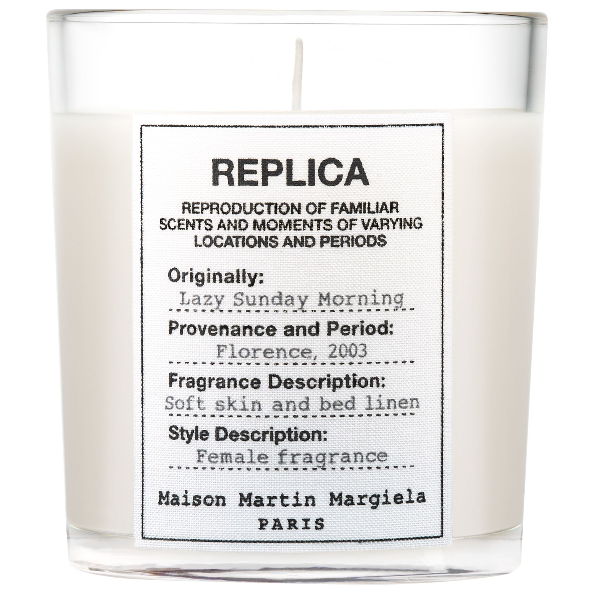 Maison Margiela Replica Lazy Sunday Morning Scented Candle, 165g at ...