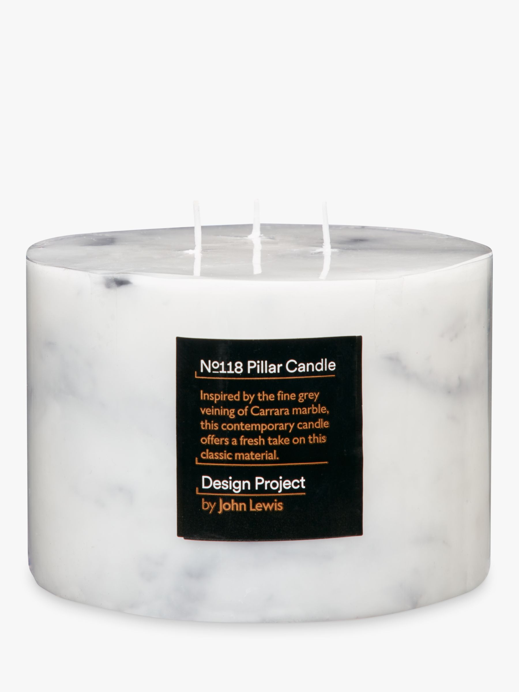 Design Project by John Lewis No.118 Marble Effect 3 Wick Candle review