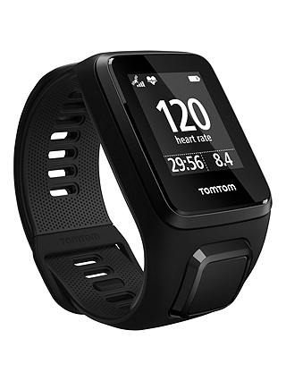 TomTom Spark 3 Cardio & Music GPS Fitness Activity Watch with Built-In Heart Rate Monitor, Black