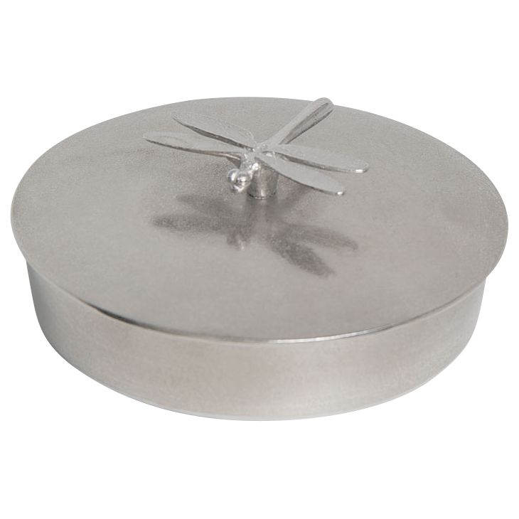 Lancaster and Gibbings Dragonfly Jewellery Box, Pewter, Large