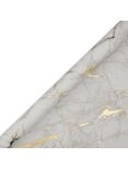 John Lewis Marble Printed Gift Wrap, 3m, Gold