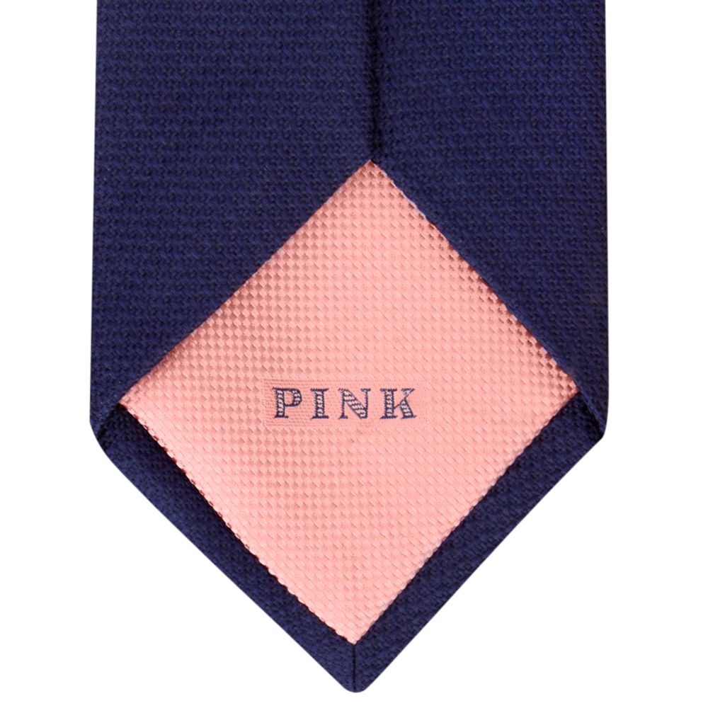 Silk tie THOMAS PINK Navy in Silk - 30892996