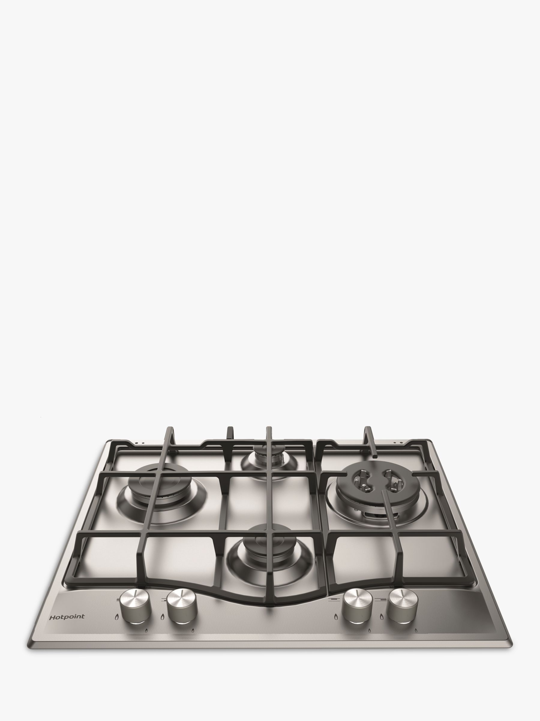 Hotpoint PCN641IXH Gas Hob, Stainless Steel