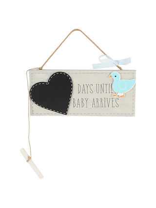 John Lewis & Partners 'Waiting for Baby' Chalkboard