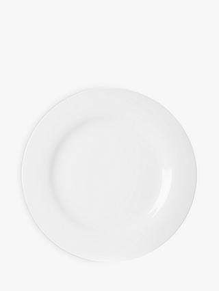 John Lewis ANYDAY Dine Rim Side Plate, 22cm, White