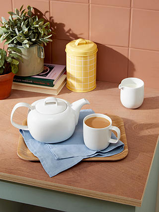 John Lewis ANYDAY Dine Teapot, 1.2L, White