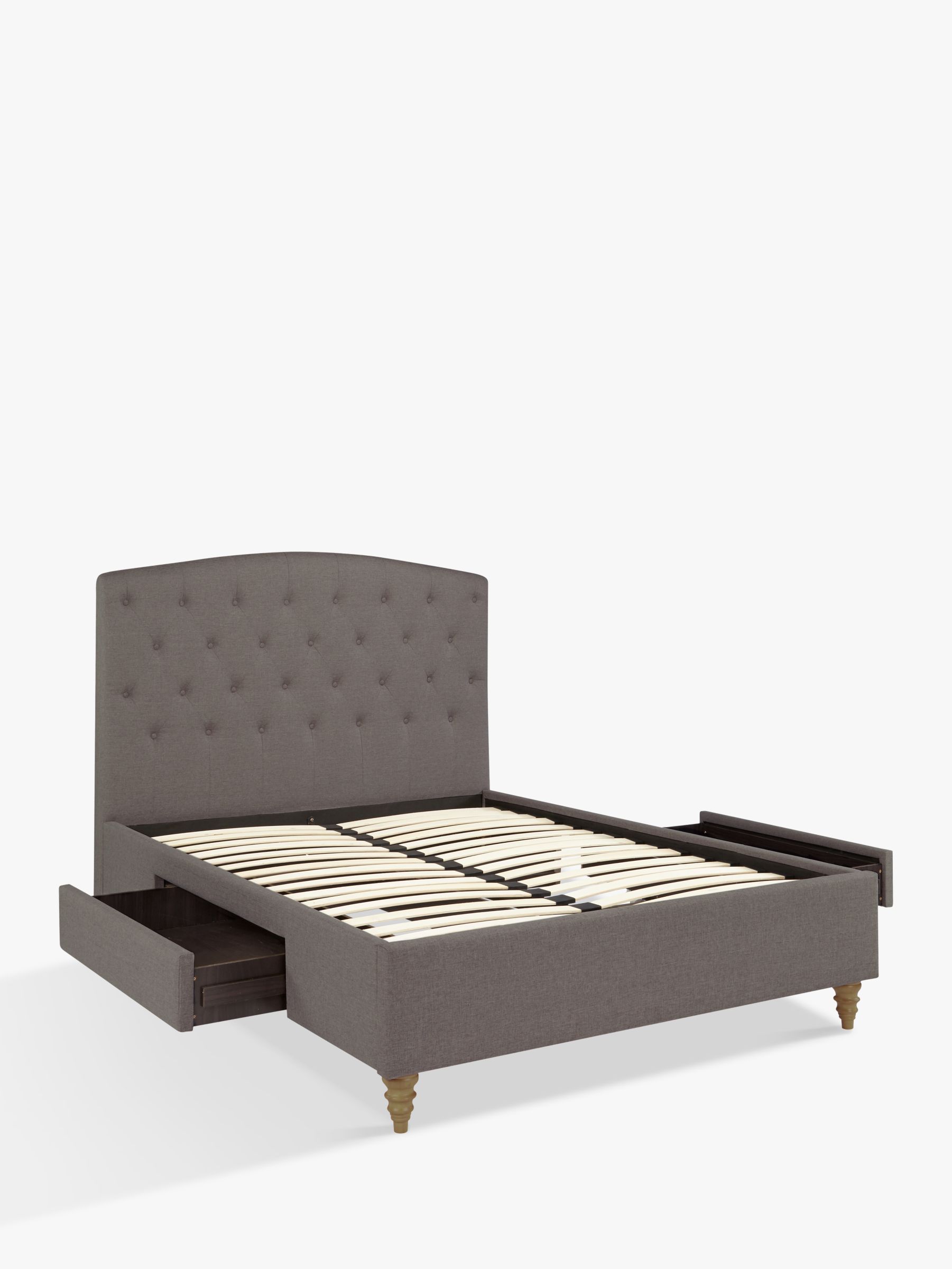 John Lewis Partners Rouen Storage Bed Frame King Size Grey At