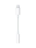 Apple Lightning to 3.5mm Headphone Jack Converter, White