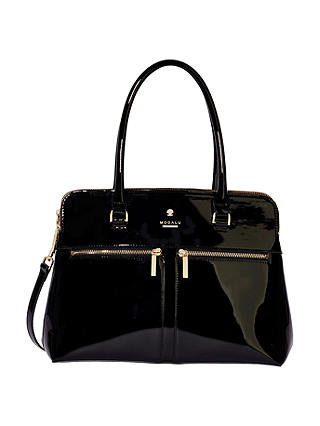 Modalu Classic Pippa Grab Bag, Black Patent