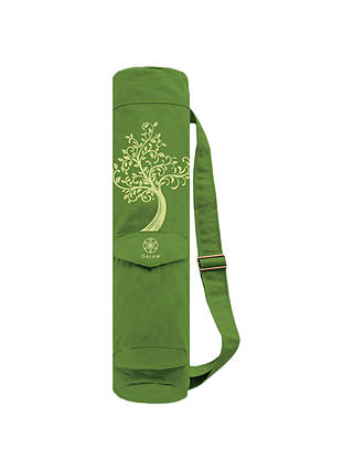 Gaiam Tree of Wisdom Canvas Mat Bag, Green