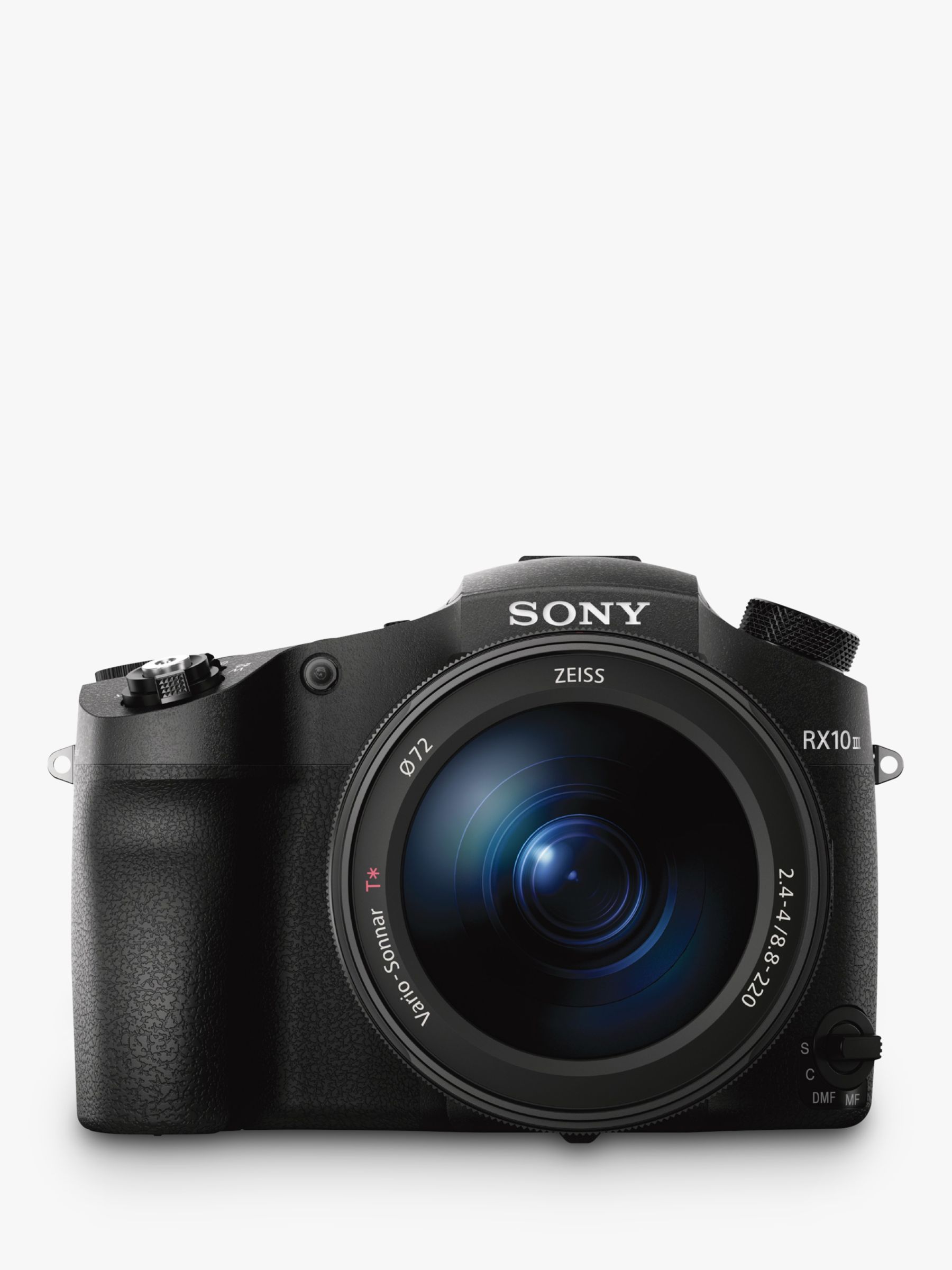 Sony Cyber-Shot DSC-RX10 III Bridge Camera, 4K Ultra HD, 20.1MP, 25x Optical Zoom, Wi-Fi, NFC, EVF, 3 LCD Vari-Angle Screen