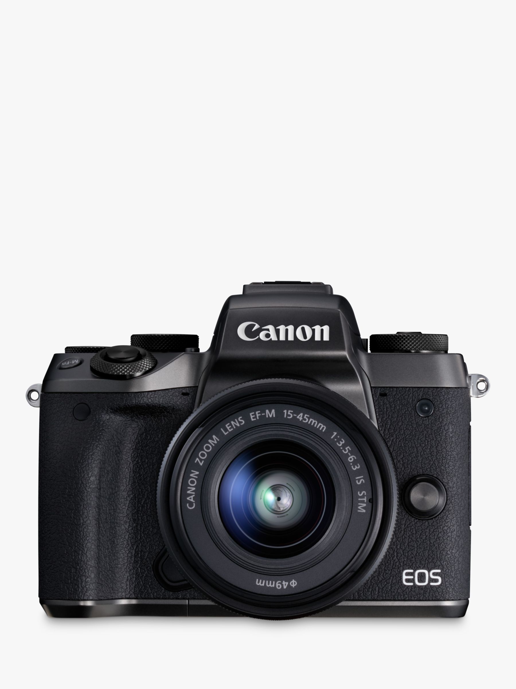 Canon EOS M5 Compact System Camera with EF-M 15-45mm IS STM lens, HD 1080p, 24.2MP, Wi-Fi, Bluetooth, NFC, 3.2 LCD Tiltable Touch Screen with Lens Mount Adapter
