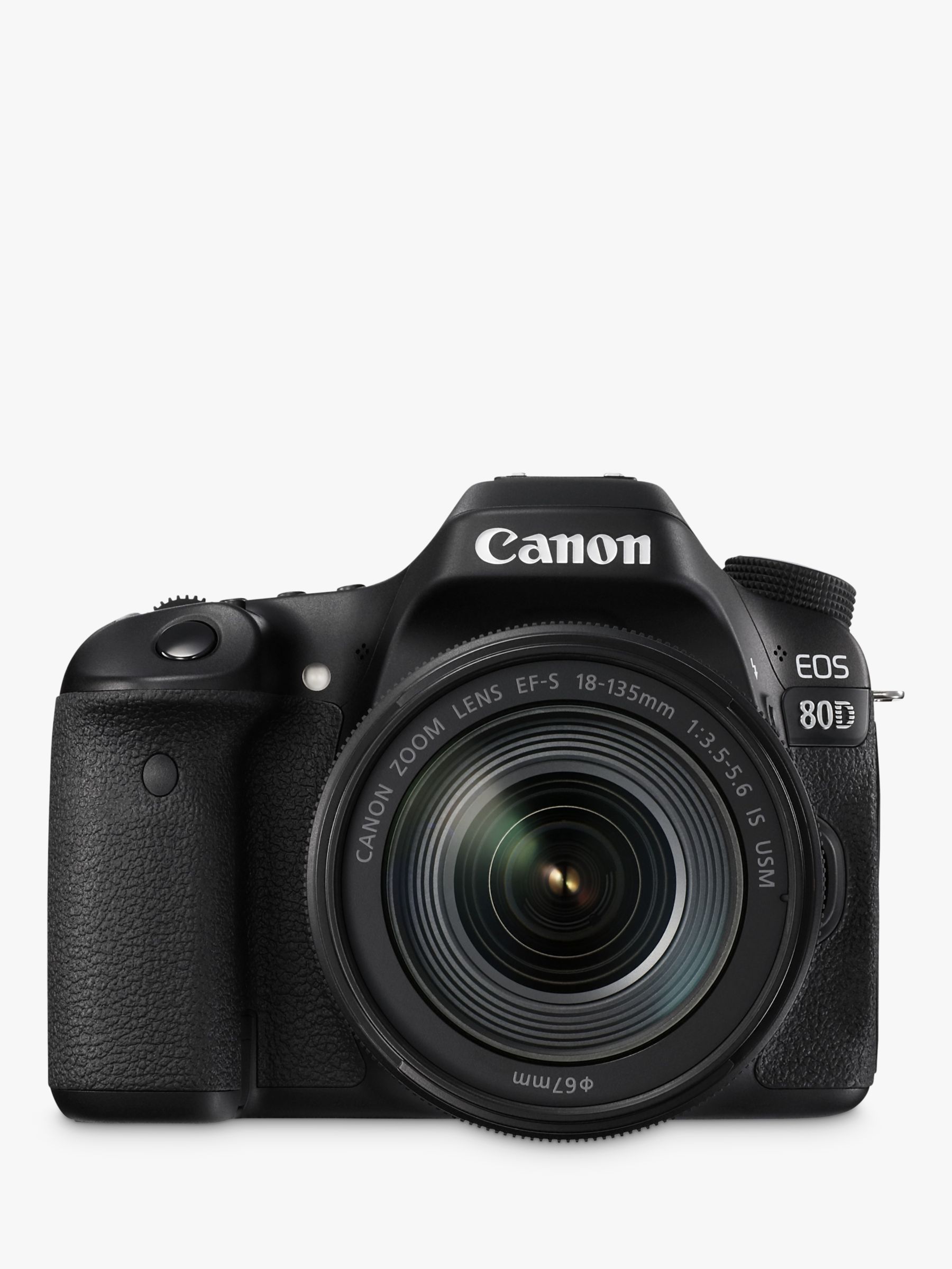 Canon EOS 80D Digital SLR Camera With 18-135mm Lens, HD 1080p, 24.2MP, Wi-Fi, NFC, 3 Vari-Angle Touchscreen