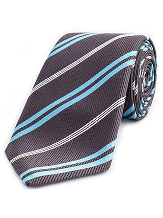 Thomas Pink Barton Stripe Woven Silk Tie