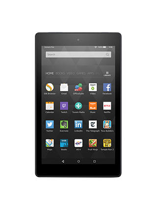 Amazon Fire HD 8 Tablet, Quad-Core, Fire OS, Wi-Fi, 32GB, 8" Screen, Black