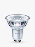 Philips 3.5W GU10 LED Non-Dimmable Light Bulbs, Pack of 3, Clear