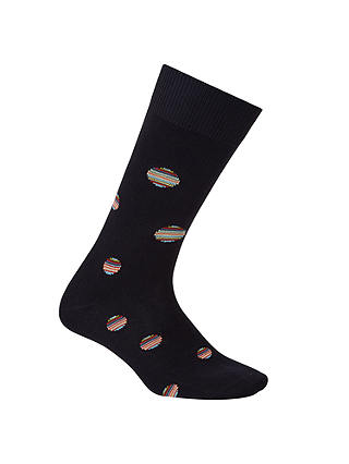 Paul Smith Multi Polka Dot Socks, One Size, Black