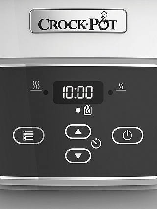 Crock-Pot CSC026 DuraCeramic™ Sauté 5L Slow Cooker, White