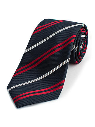 Thomas Pink Barton Stripe Woven Silk Tie