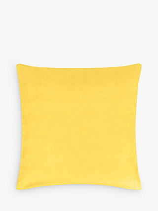 John Lewis & Partners Cotton Velvet Cushion, Gold