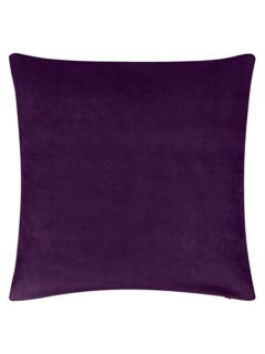 John Lewis Cotton Velvet Cushion, Fig