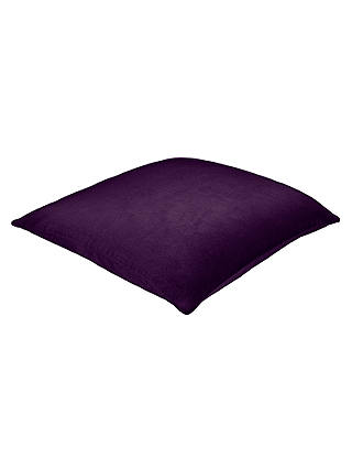 John Lewis & Partners Cotton Velvet Cushion, Fig