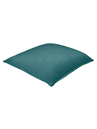 John Lewis & Partners Cotton Velvet Cushion, Dark Spruce