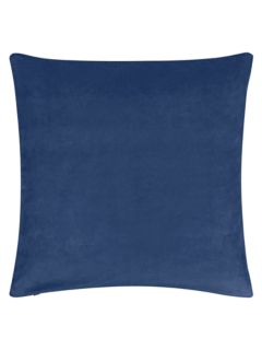 John Lewis Cotton Velvet Cushion, Navy