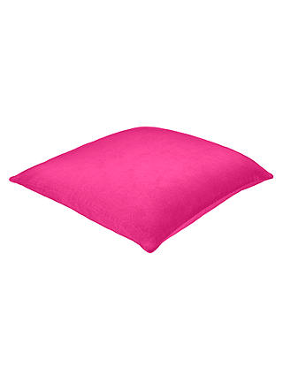 John Lewis & Partners Cotton Velvet Cushion, Hibiscus