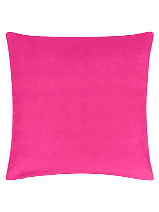 John Lewis & Partners Cotton Velvet Cushion, Hibiscus