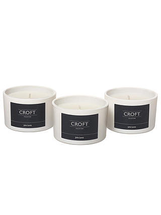 Croft Collection Travel Candle Gift Set -  Fresh Linen, Mint and White Tea and Coastal Breeze
