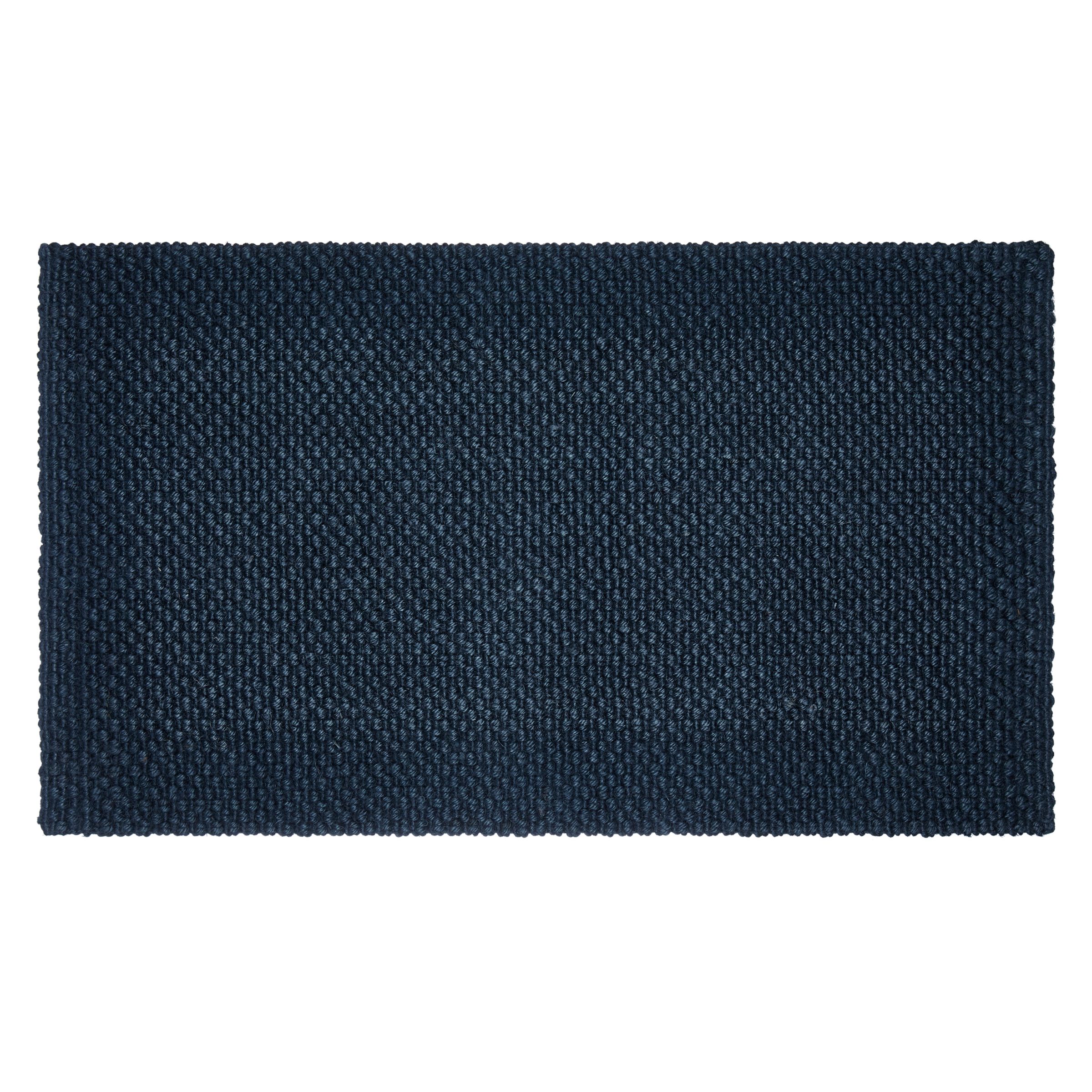 John Lewis Croft Collection Jute Loop Door Mat Rug Blue At John