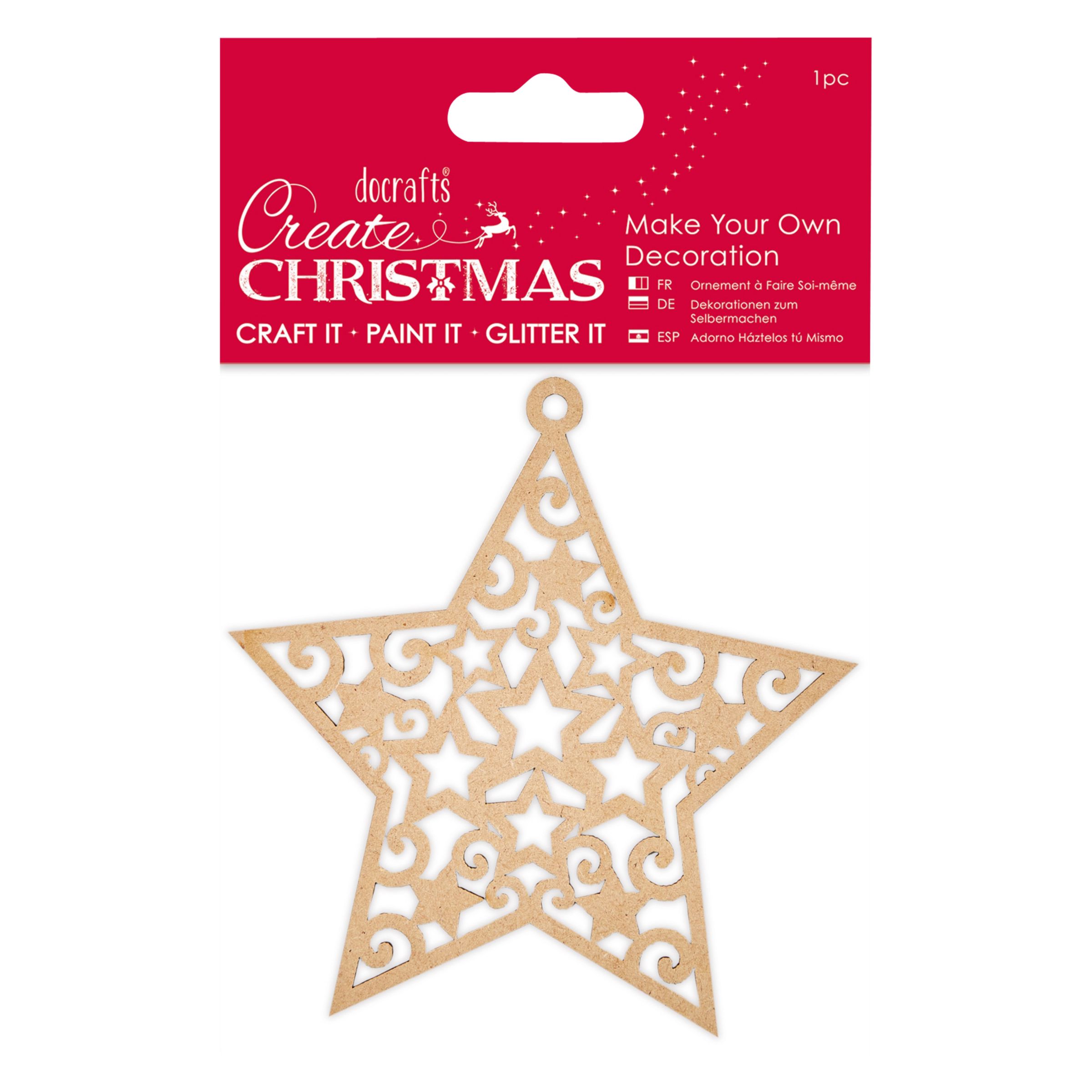 Download Docrafts Make Your Own Star Christmas Decoration Kit Brown At John Lewis Partners PSD Mockup Templates