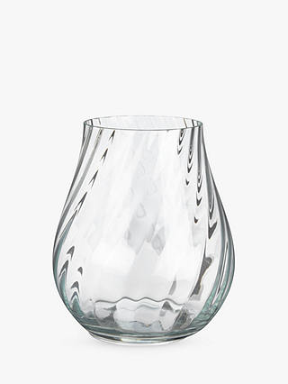 Short Swirl Optic Vase