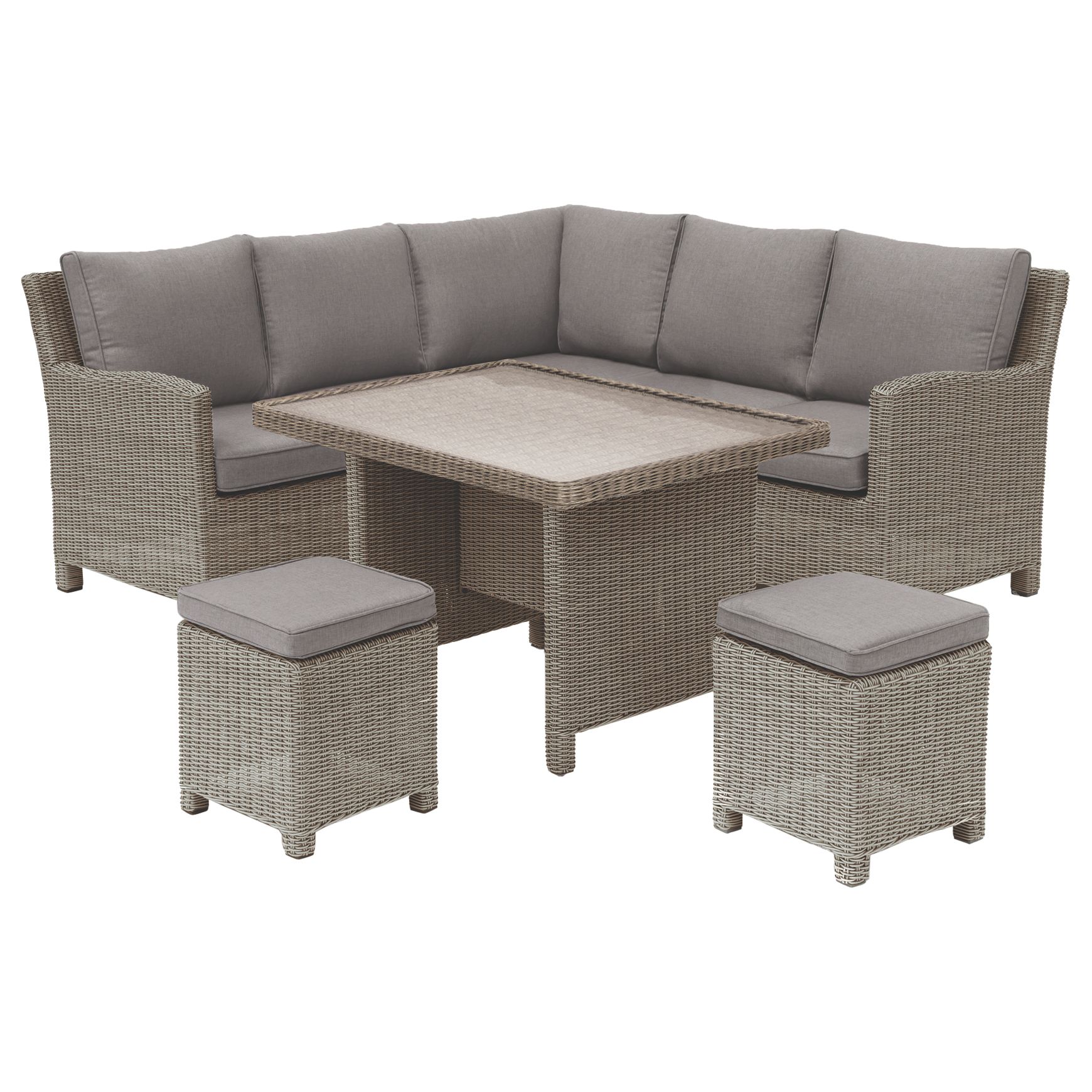 KETTLER Palma Garden Mini Lounge / Dining Set With Glass Top Table review