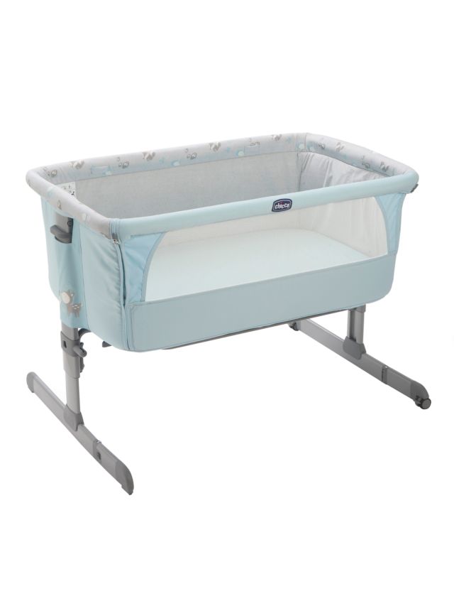 Light clearance blue crib