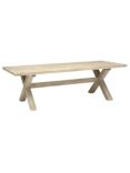 KETTLER Cora 8 Seater Rectangular Garden Dining Table, FSC-Certified (Acacia Wood), White Wash