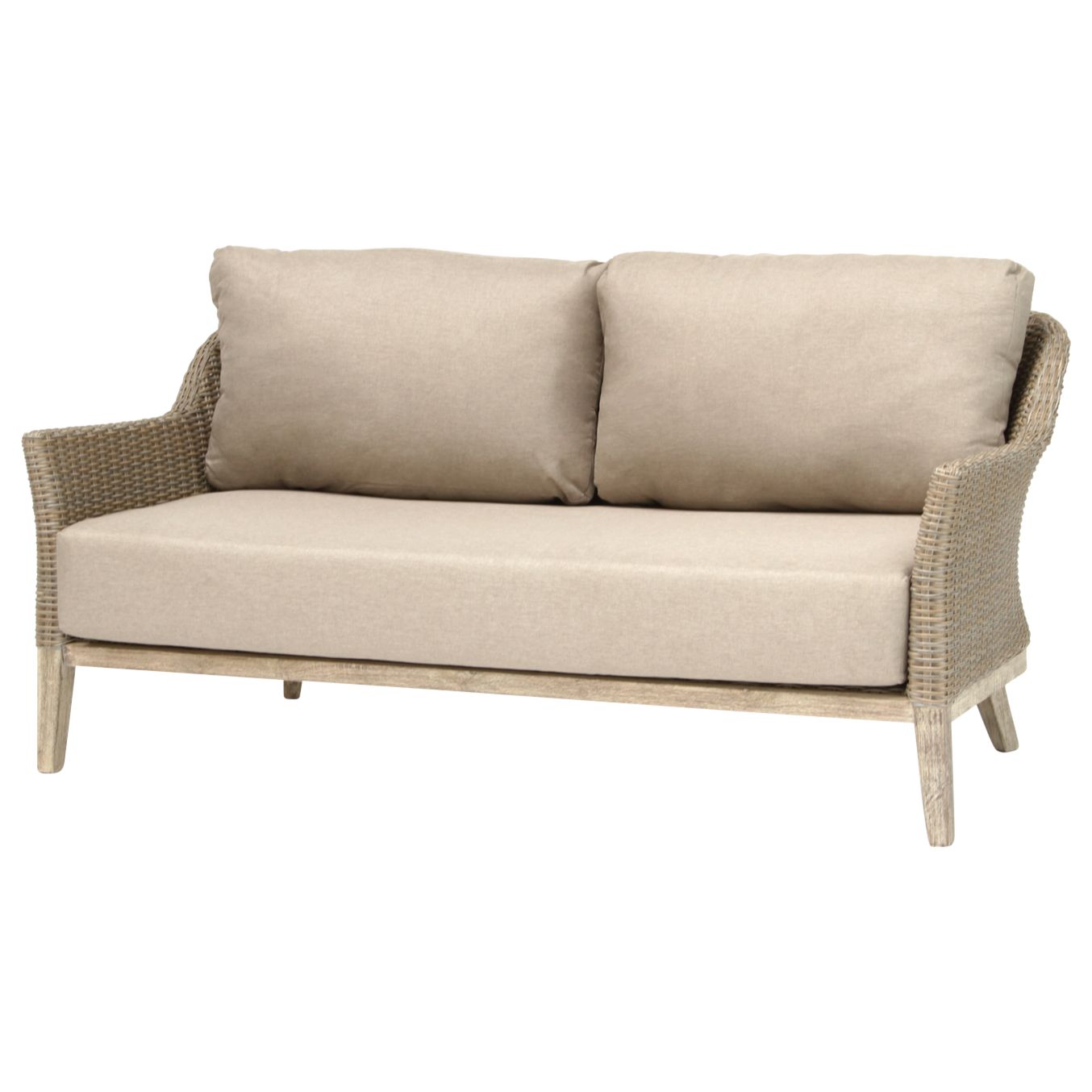 Photo of Kettler cora lounging 3 seater sofa fsc-certified -acacia wood- smoke white