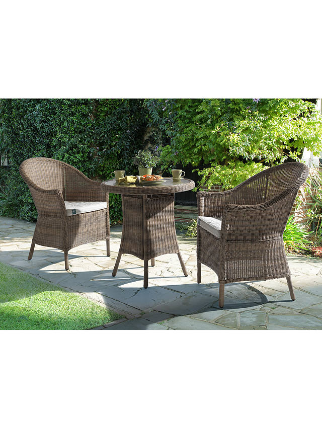 KETTLER RHS Harlow Carr Garden Bistro Table and Chairs Set, Natural