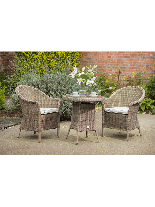 KETTLER RHS Harlow Carr Garden Bistro Table and Chairs Set, Natural
