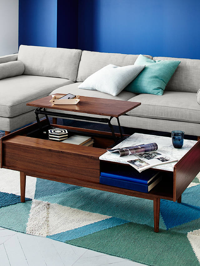 West Elm Mid Century Pop Up Storage, West Elm Pull Up Coffee Table